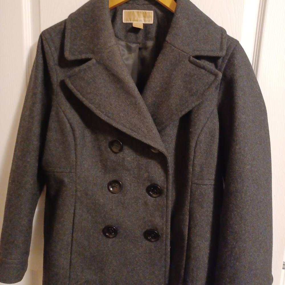 MICHAEL Michael Kors Charcoal Pea Coat